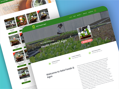 SetaHerbal - Ecommerce Web Design Project