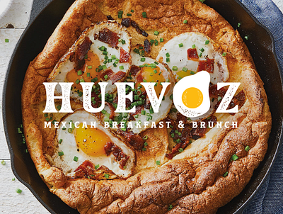 HUEVOZ Logo for a new gig in Tucson brand breakfast eggs logo logotype