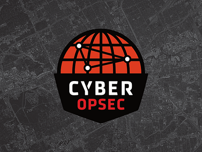 Cyber OPSEC bold branding cyber df logo logotype mexico red