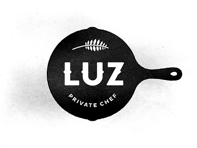 Luz Private Chef branding chef ironcast logo logotype mexico sonora