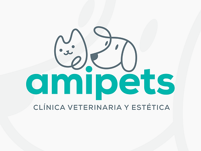 Amipets Veterinaria animal animals branding cat design dog hermosillo identidad identity logo logotipo logotype mexico pets sonora tipografia type typography vet