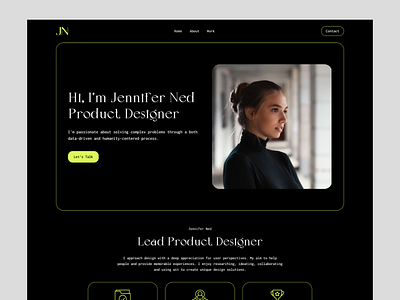 Jennifer Ned - Portfolio Website figma portfolio ui ux webdesign webflow