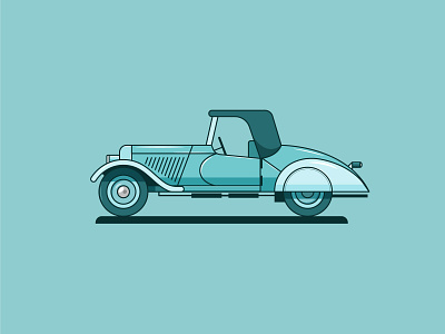 adler coupe 1935 car classic car coupe design flat design graphic design icon illustration line art logo outline vector