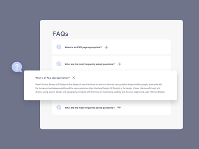 FAQs Page