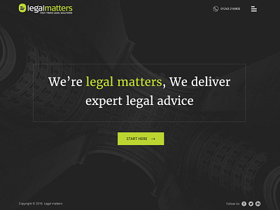 Legal Matters Concept Design design legal modern simple ui uk ux