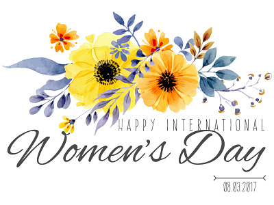 International Women's Day 2017 colombo design flower graphic international leaf melbourne orange typography women yellow