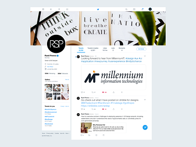 Twitter profile redesign idea