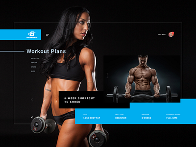 bodybuilding.com design concept