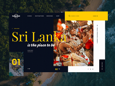 lonelyplanet.com Concept design 2019 branding colombo concept daily daily ui design green lonely planet new idea redesign simple sri lanka travel typography ui ui design ux ux design yellow