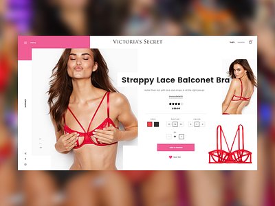 Victoria's Secret - Product Page Design