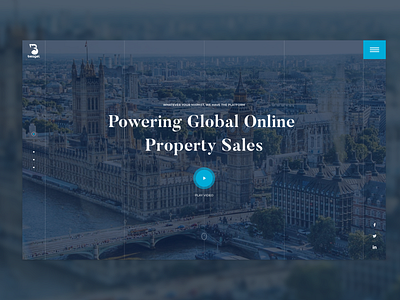 Property Sales Landing Page - Concept branding concept design ecommerce global home page landing page london london eye online property sales ui ui design ux ux design web web design