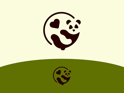 Panda, Logo a Day - Day 3 branding design flat graphic design icon illustration logo vector