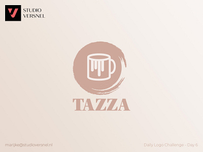 Tazza- Daily Logo Challenge | Day 6 branding design flat graphic design icon illustration logo vector