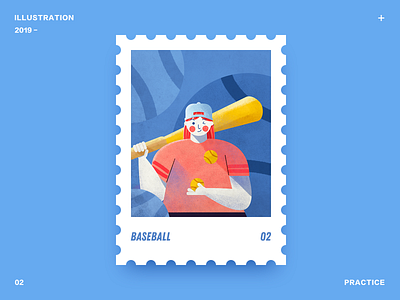 Baseball cartoon character design draw girl illustration sport