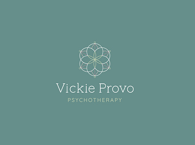 Vickie Provo Psychotherapy brand branding ill illustration logo