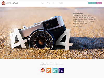 Revel 404 page mock