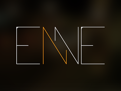 Enne branding electronic identity logo logotype music soundwaves typography