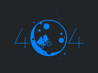 E.T. could not phone home 404 alien et icon illustration moon phone space stars