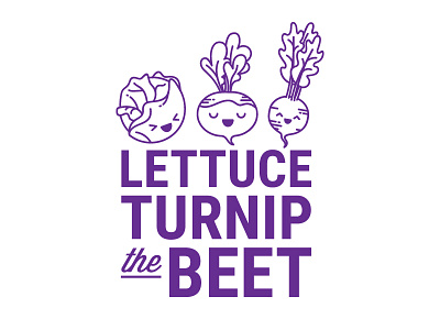 Lettuce Turnip the Beet beet cute food icon illustration lettuce turnip vector