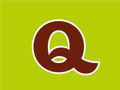 Lunchtime Lettering - Q alphabet dropcap illustration illustrator letter lettering q thicklines type typography vector
