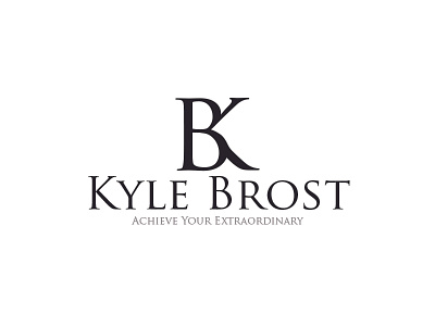 Kyle Brost b branding design icon k letters logo logothon monochrome ui ux