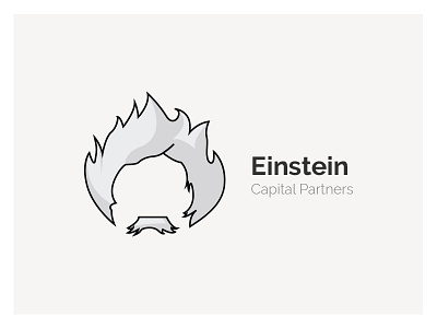 Einstein logo design einstein flat logo