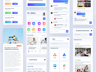 BWEye App clean clients colorful communication agency communications gradients ios app design mobile app design mobile design monitoring app network reporting ui ux workers