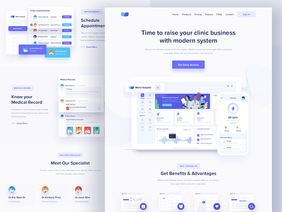 Medical Dashboard Landing page by Umar Aji Pratama for One Week Wonders ...