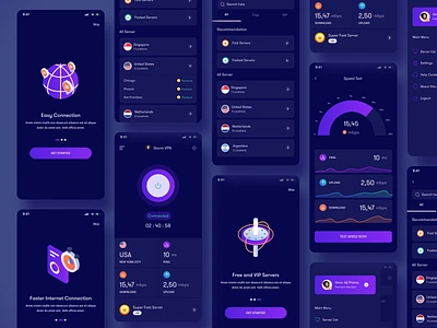 Storm VPN App browser dark dark app design dark ui dark ui design development internet internet security ios ios app mobile app mobile design proxy ui ux vpn vpn app vpn mobile vpn proxy vpn world