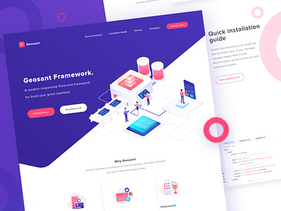 Geosant - CSS Framework Landing Page