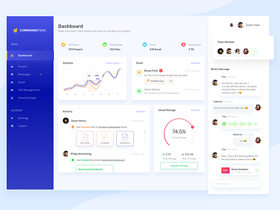 Dashboard Team Coordination chart clean dashboard design development landingpage payment teammanagement tracking typography ui ux webdesign website