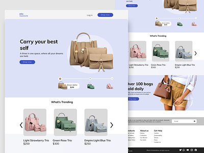 E-Commerce Landing Page UI Design