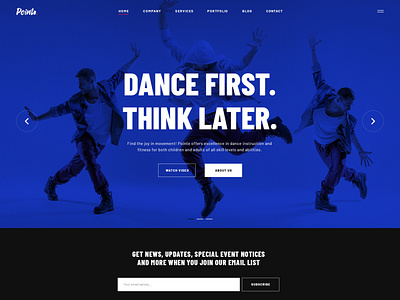 Pointe Dance Studio WordPress