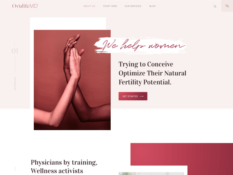 OvulifeMD: Helping Women Increase Their Natural Fertility branding design fertility health healthcare medecine pregnancy rebranding redesign redesigned typography upqode webdesign wordpress wordpress development