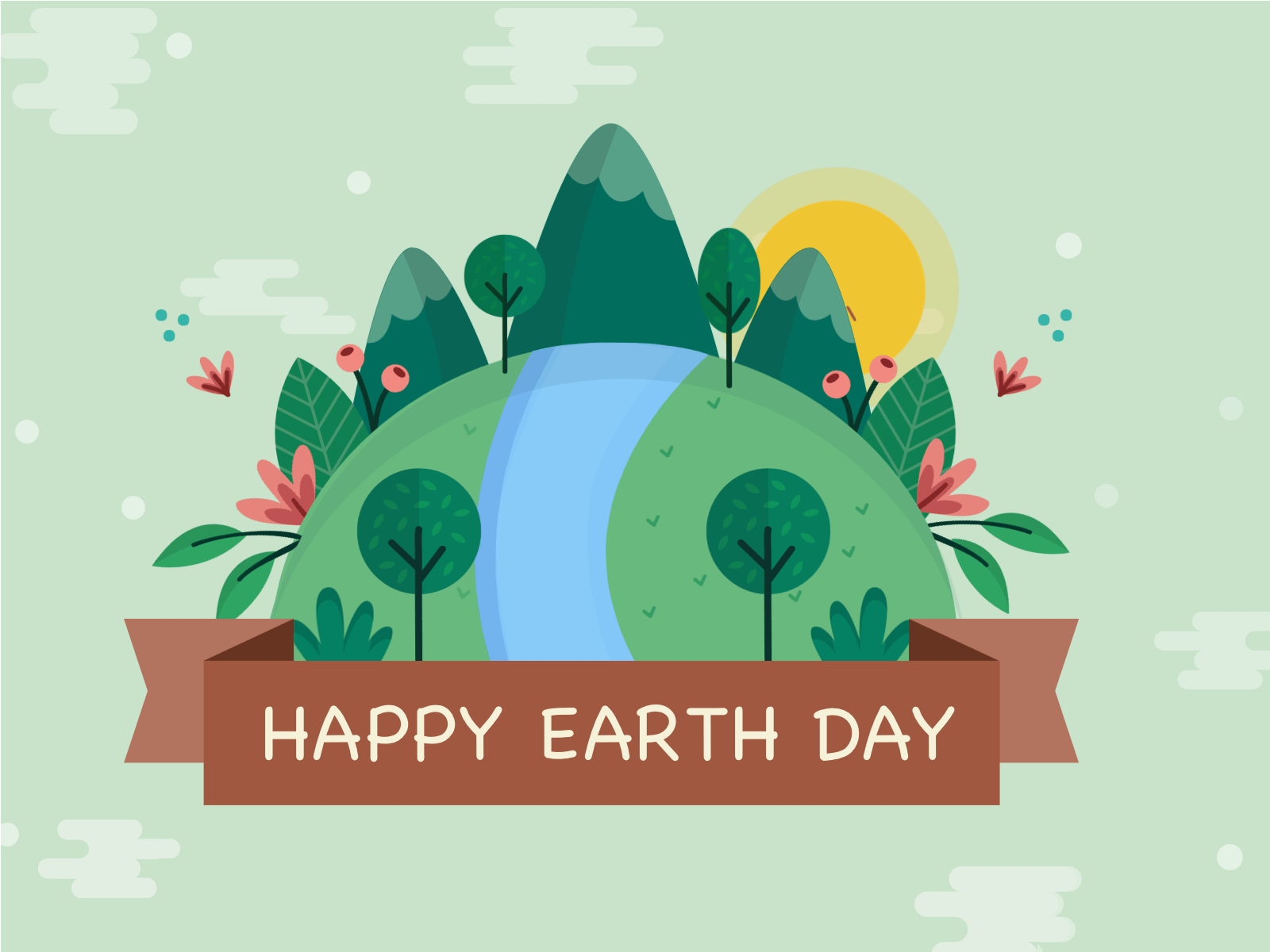 Happy Earth Day 2021 agency design earth day earthday environment graphic design illustration professional save planet upqode webdesign