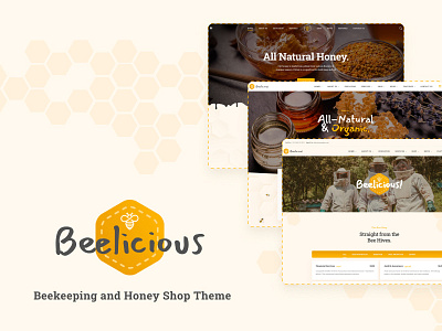 BeeLicious e commerce illustration logo ui upqode webdesign wordpress development