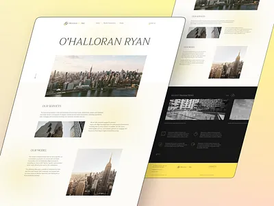 O’Halloran Ryan clean professional real estate responsive design typographic web design web development