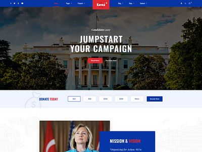 Karma Political political political website professional upqode webdesign wordpress wordpress design wordpress development