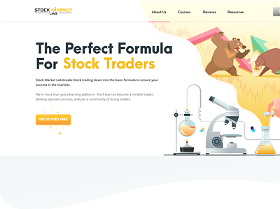 StockMarketLab agency business design modern professional stock traders upqode webdesign wordpress wordpress design wordpress development