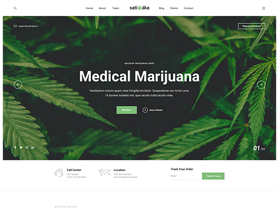 Sativaka - Medical Marijuana Dispensary Theme cannabis creative design gallery marijuana medicine modern portfolio upqode webdesign wordpress wordpress design wordpress development wordpress theme