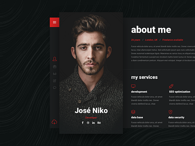 Niko - Resume/CV by UPQODE on Dribbble