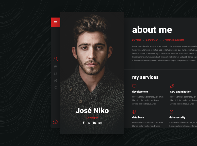 Niko - Resume/CV by UPQODE on Dribbble