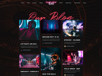 Djo - Night Club WP Theme club night creative dj modern music professional typography upqode webdesign wordpress wordpress design wordpress development wordpress theme