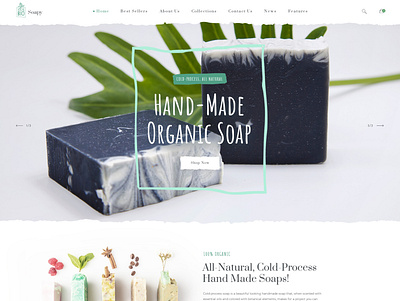 Organic Soap WordPress Theme agency business gallery hand made portfolio professional soap upqode webdesign wordpress wordpress design wordpress development wordpress theme