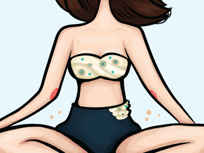 Vacation Preview bathig suit illustration