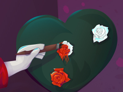 WIP - Paint The Roses Red alice alice in wonderland alice madness illustration roses vector