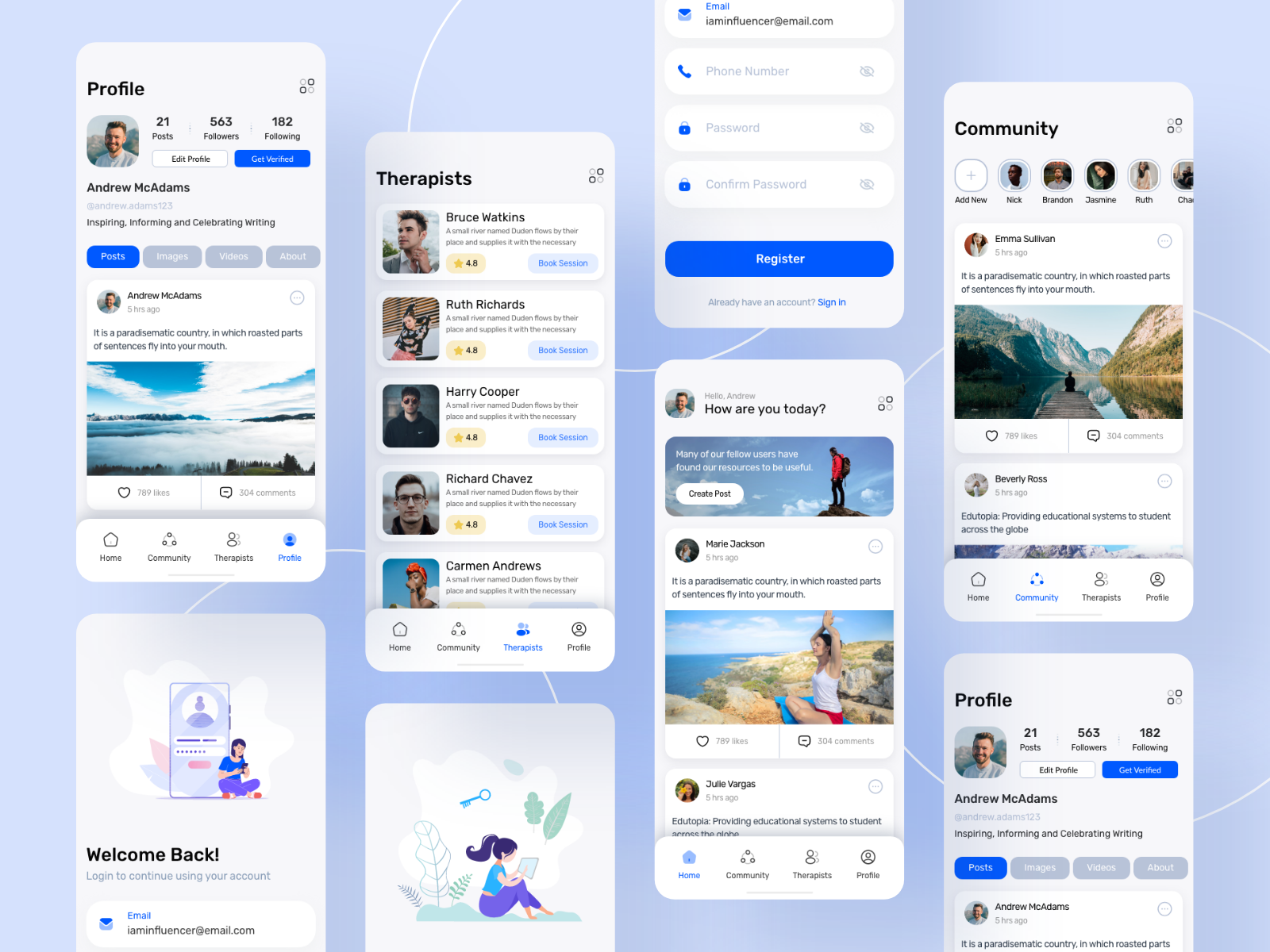 Self Therapy App Concept by Taha Mak on Dribbble