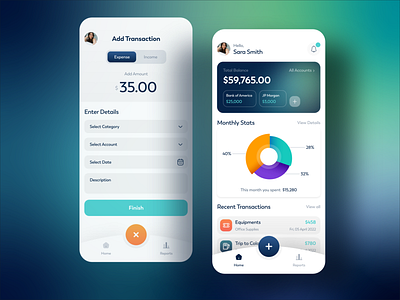 Budget Tracking App app budget colors design expense green money savings tracking ui uiux ux