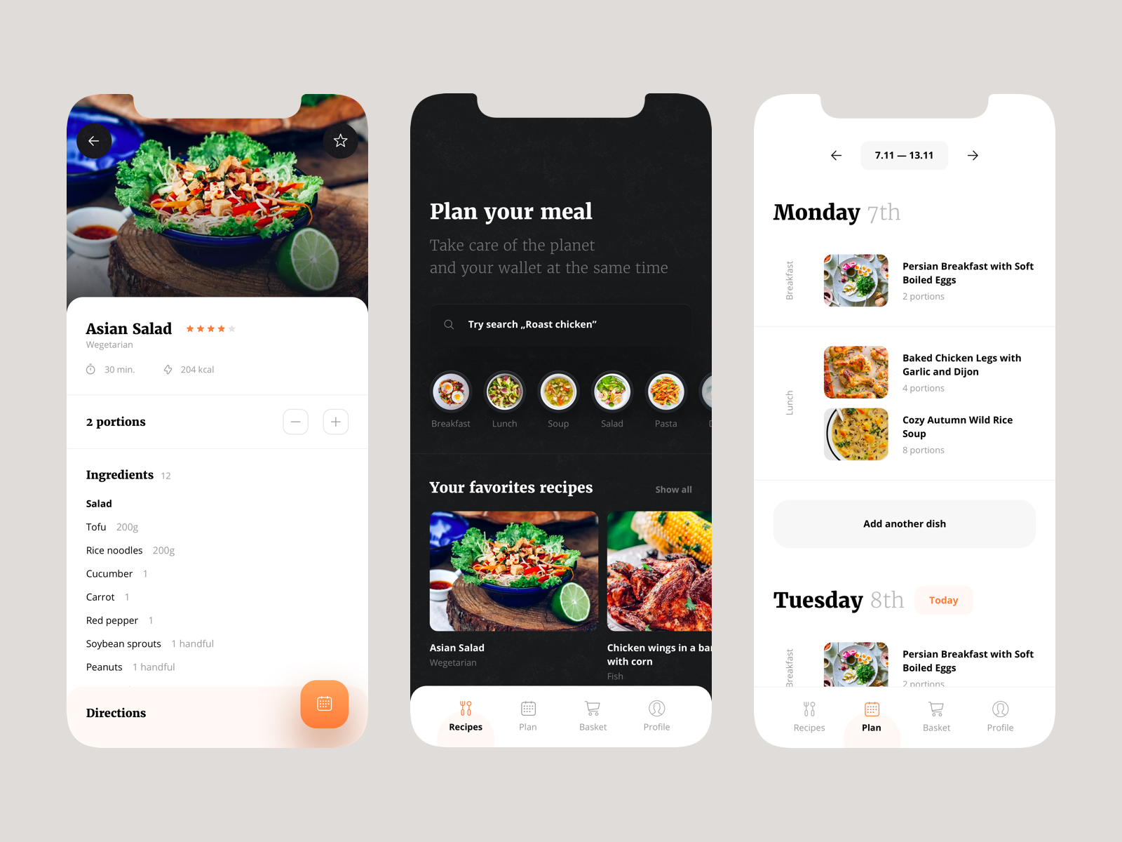 Meal Plan Mobile App - Save Food and Money by Artur Choiński on Dribbble