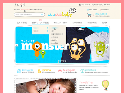 Cuti Cuti Baby - E-commerce baby cute ecommerce fashion infantil kids loja integrada moda shop